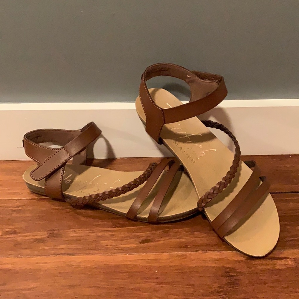 Blowfish Braided Strappy Sandals - size 9